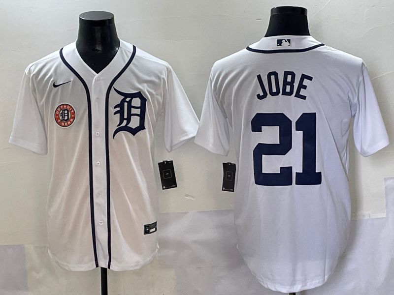 Men 2025 Detroit Tigers #21 Jobe White Game Nike MLB Jersey style 4